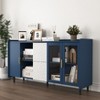 VYNXARIA Modern Kitchen Pantry Storage Cabinet with Glass Doors and Ample Storage - 2 of 4