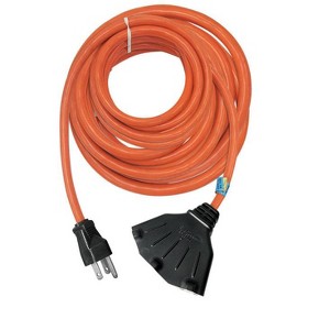 Projex Indoor or Outdoor 100 ft. L Orange Triple Outlet Cord 14/3 - 1 of 1