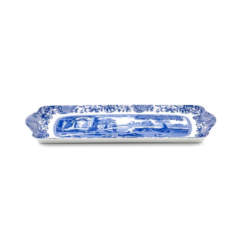 Pimpernel Blue Italian Melamine Sandwich Tray - 15.25" x 6.5", 3 of 6