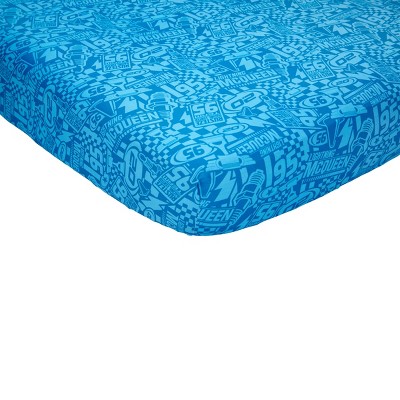 Disney Cars Blue and Red Microfiber Toddler Bedding Set
