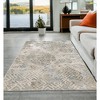 HomeRoots 5' X 8' Sand And Light Blue Geometric Area Rug - 2 of 4