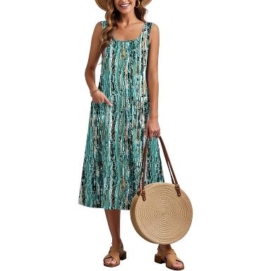 midi dresses for beach vacation Zeagoo Womens Summer 2026 Casual Sleeveless Tank Sundresses A Line Crewneck Dress with Pockets CX259 XXL : Target Ashley Maeling 6 Drawer Habitat Apparel Ethnic/Tribal SIZE - True to U.S. Size (Regular Width):10.5 Chiffon dresses