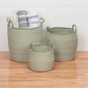 Colonial Mills Prevé Basket - White & Green 18"x18"x17" 100% Polypropylene Round - 3 of 3
