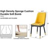 Sapphtopaz Modern PU Leather Dining Chairs, Side Chairs Kitchen Chairs with Backrest & Metal Legs for Dining Room, Kitchen - 3 of 4