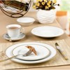 Lorren Home Trends 24 Piece Gold Porcelain Dinnerware Service for 4-Georgette - 2 of 2