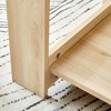 SYFERLORY Modern minimalist log colored double layered rectangular coffee table - 3 of 4