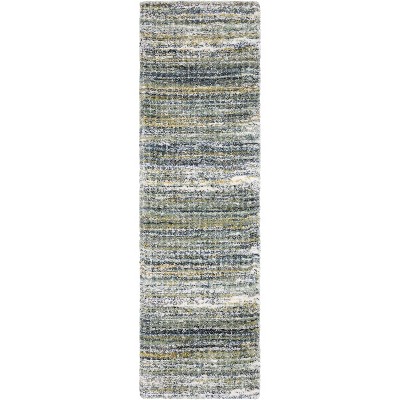 Oriental Weavers Galileo GAL07 Green / Blue Indoor Area Rug - 2'3" x 7'6"