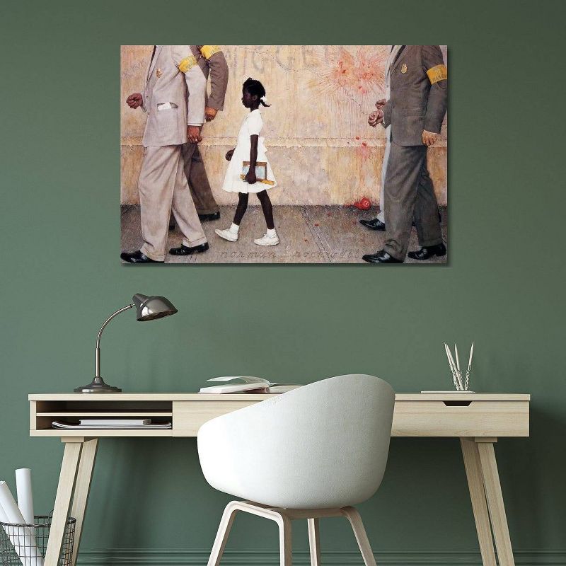 The Problem We All Live with (Ruby Bridges) by Norman Rockwell Unframed Wall Canvas - iCanvas, 3 of 5