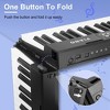 iMountek"88-Key Foldable Semi-Weighted Digital Piano with LCD, Carry Bag, Mic, Stand & Stickers for Beginners"Black&White - 2 of 4
