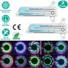 LakeForest "2Pcs 32LED Bicycle Tire Flash Lamp, Colorful LED Wheel Spoke Lights with 30 Patterns for Cycling" White - 2 of 4
