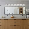 DOMETOUR Modern Chrome LED Vanity Light, 7-Lights Wall Sconce for Bathroom and Mirror, Sleek Minimalist Design, Energy-Efficient, Easy to Install - 2 of 4