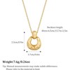 Pendant Necklace for Women - HTUTWOO™ Statement Gold Silver Necklace Trendy Jewelry for Women - 4 of 4