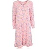 JEFFRICO Womens Long Sleeve Nightgowns Sleepwear Soft Pajama Dress Nightshirts - 2 of 4