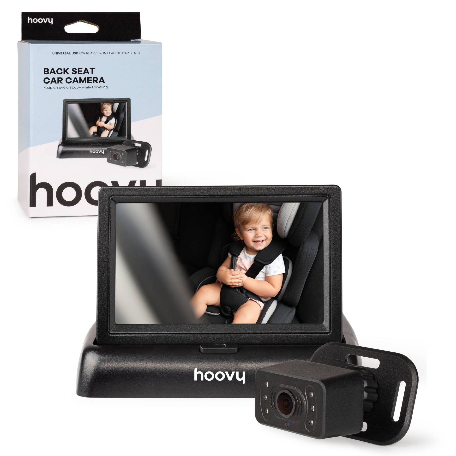 Hoovy Easy To Install Baby Car Camera Monitor with HD Real Time Video