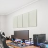 VEVOR 4 PCS Acoustic Panels, 2 inch Thick 23.6 x 11.8 inch Fiberglass Sound Absorbing Panels, Self-adhesive Soundproof Wall Boards, Beige - 2 of 4