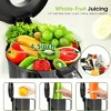 WHALL® Cold Press Juicer Machine with Touchscreen, Slow Masticating Machines with 4.5" Extra Large Feed Chute, Reverse Function, Soft & Hard Models - 2 of 4