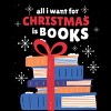 Junior's Design By Humans Christmas books By ArtStyleAlice T-Shirt - 2 of 3