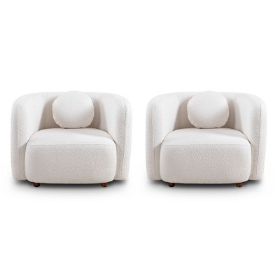 CAVINAS Modern Accent Chair with Backrest Upholstered Sofa Chair Comfy Chair Lounge Chair for Living Room