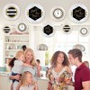 Big Dot of Happiness New Year's Eve - Gold - Hanging New Years Eve Party Tissue Decoration Kit - Paper Fans - Set of 9 - 3 of 4