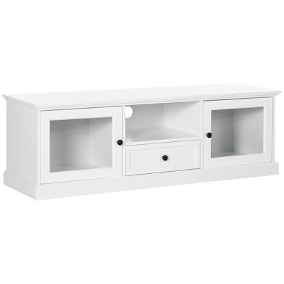 HomCom Mueble de TV 110 x 29 x 46,5 cm blanco (839-099) desde 54,99 €