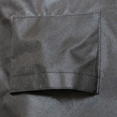 Gray and Black Heavy-Duty Polyester Firewood Rack Cover