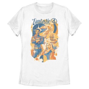 Womens The Fantastic Four: First Steps Retro Artwork T Shirt - 1 of 4