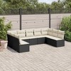 vidaXL Garden Sofa Set Black PE rattan Large Modular Garden Sofa Set - 2 of 4