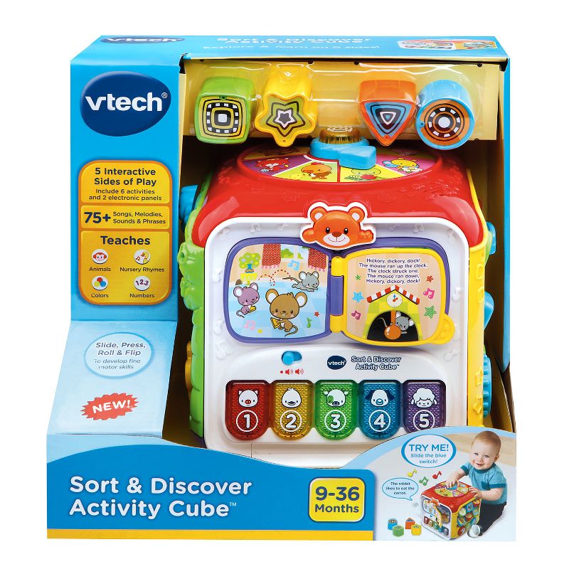 VTech Sort and Discover Activity Cube, 4 of 12