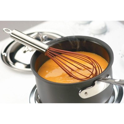 Cuisipro 10 Inch Silicone Balloon Whisk, Red