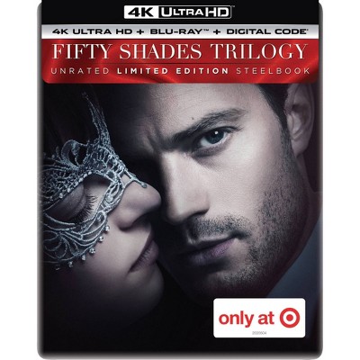 Fifty Shades Trilogy Steelbook (Target Exclusive) (4K/UHD + Blu-ray + Digital)