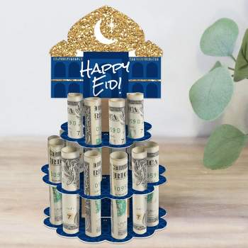Big Dot of Happiness Ramadan - DIY Eid Mubarak Party Money Holder Gift - Happy Eid Cash Cake