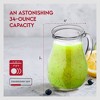 Amici Home Roxy Glass Serving Pitcher with Handle & Spout - 34 Oz Clear Drinkware Jug for Water, Juice, Milk, Tea, or Cocktails - Italian Made - 3 of 4