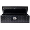 39 Inch Tool Box Aluminum 5 Bar Tread Pattern Trailer Pickup ATV Truck Underbody Bed Storage Toolboxes With Lock Keys - 3 of 4
