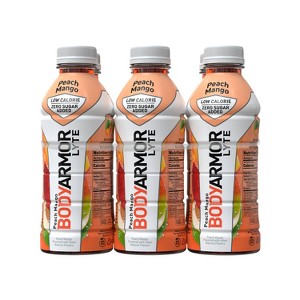 BODYARMOR Peach Mango LYTE Sports Drink - 6pk/20 fl oz Bottles - 1 of 3