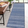 Washable Geometric Living Room Rugs, Indoor Farmhouse Non Slip Bedroom Carpet, Large Stain Resistant Dining Room Rugs - 2 of 4