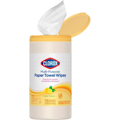 Clorox Lemon Paper Towel Wipes - 75ct_2