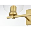 Elegant Lighting Juelz 2 light Chrome and Clear Bath Sconce - 4 of 4