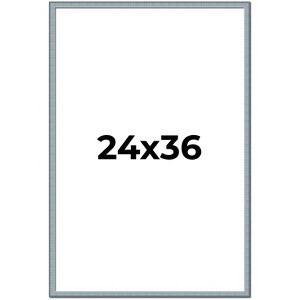 PosterPalooza | Textured Blue Picture Frame - UV Acrylic, Foam Board Backing, Hanging Hardware - 1 of 4