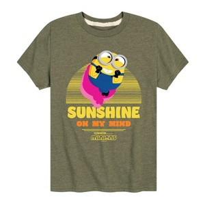 Boys' - Despicable Me - Minion Sunshine On My Mind Short Sleeve Graphic T-Shirt - 1 of 3