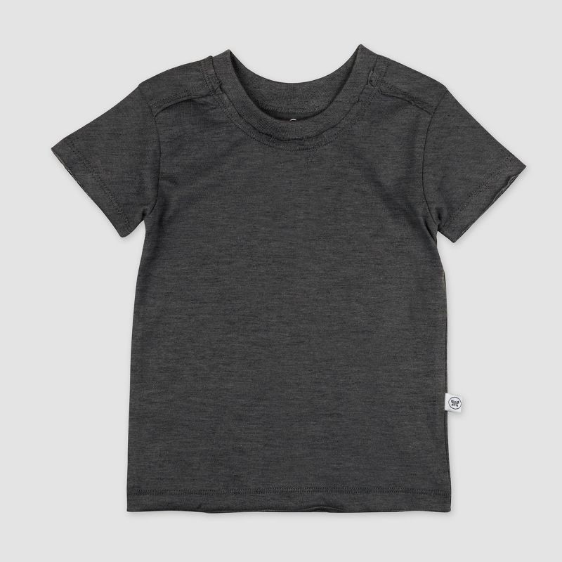 Honest Baby Boys' 5pk Organic Cotton Short Sleeve T-Shirt - Gray, 3 of 6