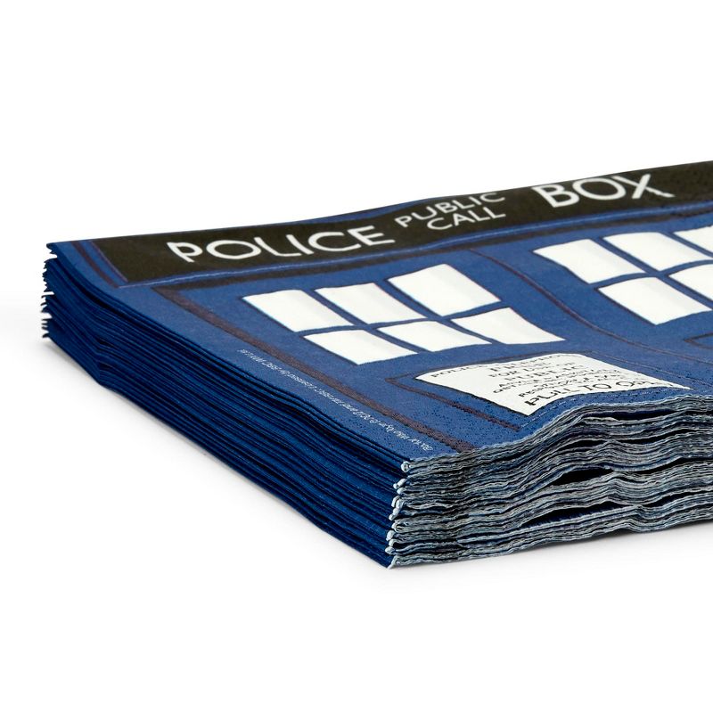 Seven20 Doctor Who 6.5" TARDIS Paper Napkins, Set of 20, 2 of 6