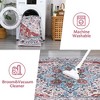 4x6 Vintage Geometric Rug for Living Room,Bedroom,Dining Low Pile Non-Slip Washable Indoor Mat Kitchen Entryway Bathroom - 3 of 4