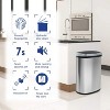 LunaLulinlk 13 Gallon Stainless Steel Touchless Kitchen Trash Can with Motion Sensor for Indoor Use(Silver) - 3 of 4