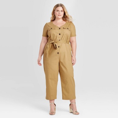 plus size utility jumpsuit