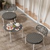 GustoWave 3-Piece Rattan Bistro Set, All-Weather Patio Furniture For Porch/Lawn/Garden - 4 of 4
