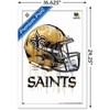 Trends International NFL New Orleans Saints - Drip Helmet 20 Framed Wall Poster Prints - 3 of 4