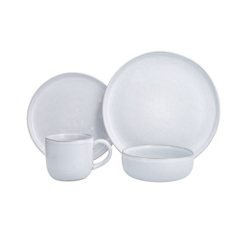 Fortessa Tableware Solutions 16pc Clay Svelte Stone Dinnerware Set Off-White, 1 of 10