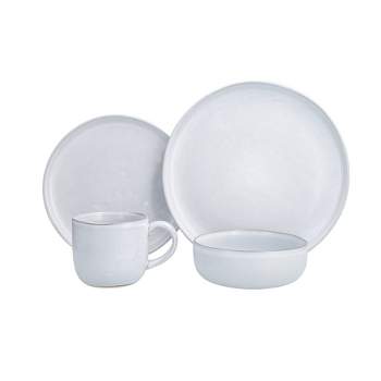 Fortessa Tableware Solutions 16pc Clay Svelte Stone Dinnerware Set Off-White