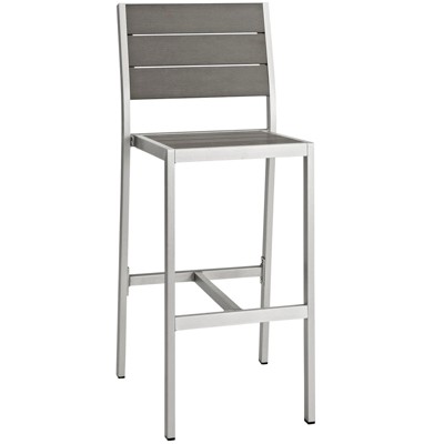 Modway Shore Outdoor Patio Aluminum Armless Bar Stool
