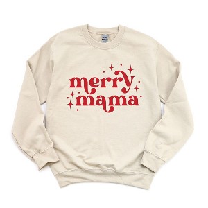 Simply Sage Market Women's Graphic Sweatshirt Whimsical Merry Mama - 1 of 4